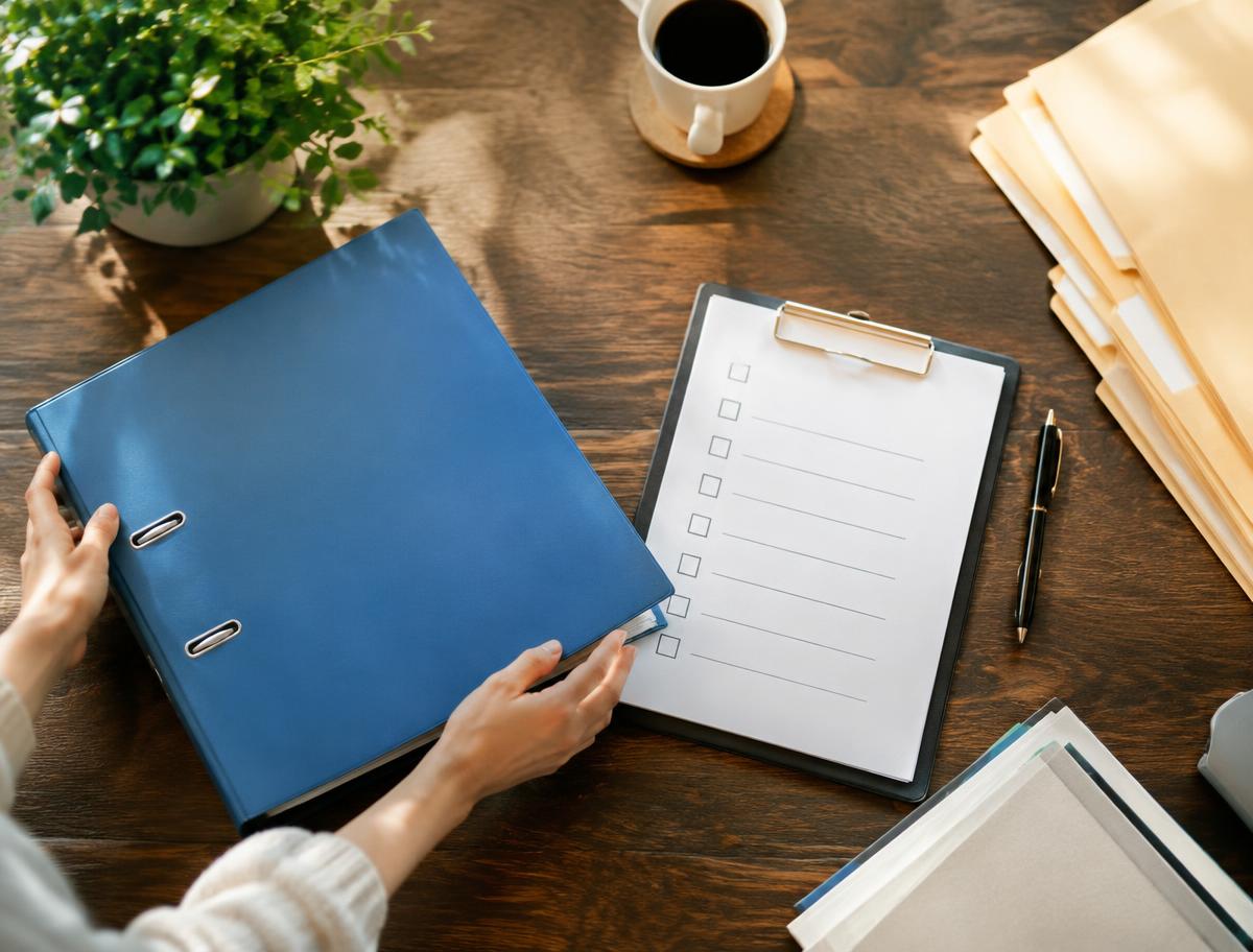 Complete audit preparation bundle with binder, tracker, and policy folders