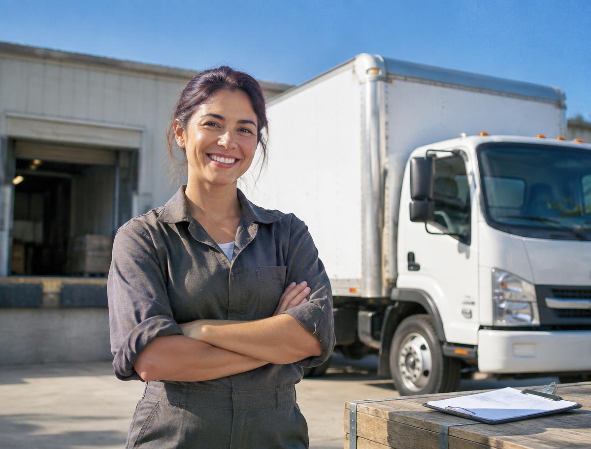 Box truck business setup with checklist, route map, and calculator