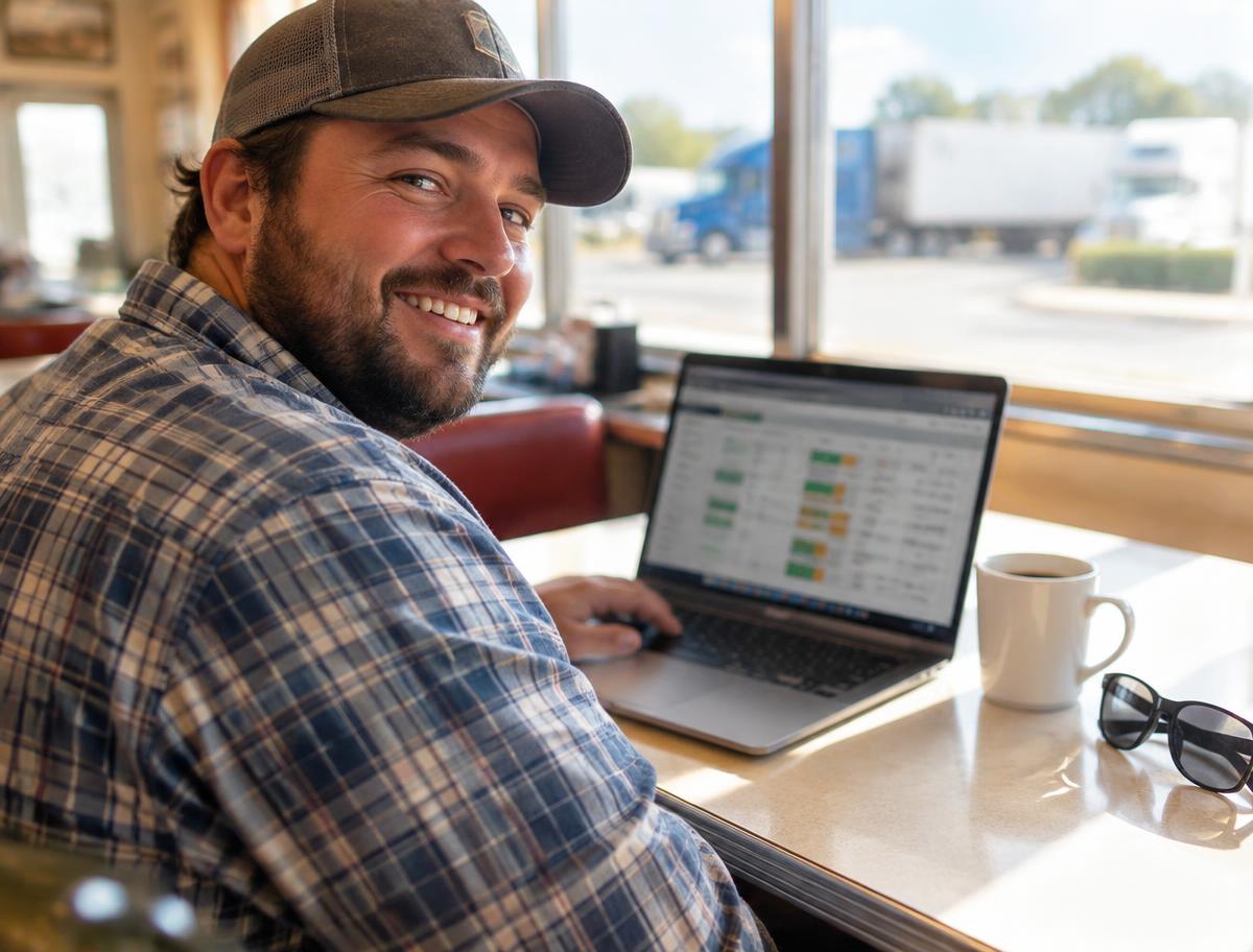DOT compliance tracking dashboard with schedules and status charts